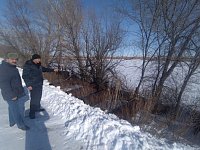 В рамках противопаводковых мероприятий в Дергачёвском районе были проведены обследования гидротехнических сооружений и русел рек