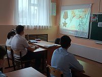 В детском доме был проведен урок из цикла «Разговоры о важном» на тему «Россия — страна победителей. 