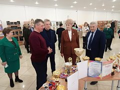Перед началом участники актива посетили выставку достижений по итогам года.