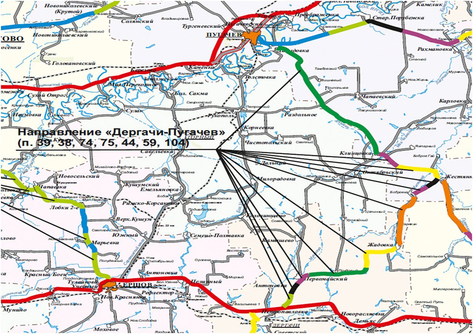 Карта ремонта дорог саратовской области